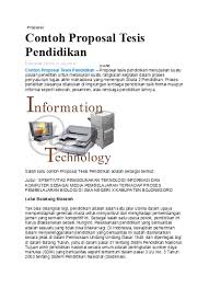 Tesis ini adalah pernyataan atau teori yang didasarkan pada berbagai jenis argumen yang diungkapkan atau ditulis dalam bentuk karangan, yang sengaja dibuat untuk dapat menyelesaikan program pendidikan pada tingkat pendidikan tertentu sehingga penulis. Top Pdf Contoh Proposal Dan Tesis Pendidikan 123dok Com