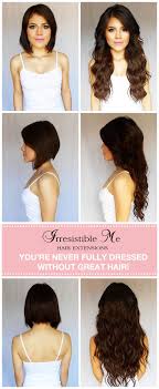 If your hair is very short then. Make A Dramatic Hairstyle Change With Irresistible Me 100 Human Remy Clip In Hair Extensions You Can Add Lengt Hair Styles Long Hair Styles Really Short Hair