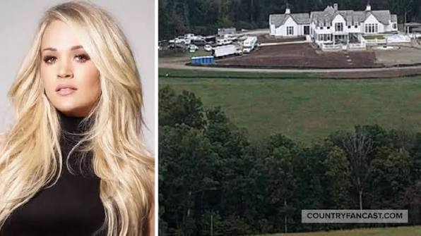 Country Music artist Carrie Underwood built her dream home on 400 acres in  Tennessee with plenty of room for her boys to roam!! #carrieunderwood