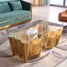 We arrange seating around the coffee table. Ln 1833 Unique Laser Tree Special Shape Appearance Gold Finish 1m Length Coffee Table Decoration Tea Table For Sitting Room Buy Ln 1833 Unique Laser Tree Special Shape Appearance Gold Finish 1m Length Coffee