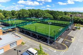 Football pitch in british english. Raised 5 A Side Football Pitch Sd Structures