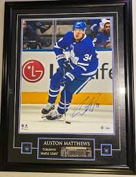 How good is auston matthews's shot? Toronto Maple Leafs Auston Matthews Signed 16x20 Photo Framed Shop Realsports
