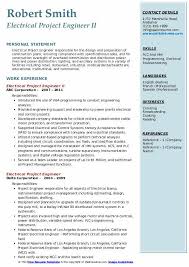 There is a simple hiring formula: Electrical Project Engineer Resume Samples Qwikresume