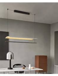 Nordisch gebogenes Metall Design LED Decke Kronleuchter für Wohnzimmer  Esszimmer Barth eke Küchen insel Lampe hängende Leuchte