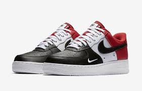 Black Air Force 1 With White Swoosh Nike Air Force 1 Low Mini Swoosh Black Toe Nike Air Force Nike Nike Air