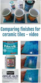 Best Finishes For Acrylic Poured Ceramic Tiles Acrylic Pouring Ceramic Tiles Acrylic Pouring Art