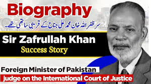 Biography of Zafarullah Khan 🫡| Foreign Minister 🥰| Former International  Court of Justice
