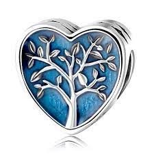 Lonago Tree Of Life Charms 925 Sterling Silver Charm Bead Pendant Fit European Bracelets Silver Charm Beads European Bracelets Sterling Silver Charm