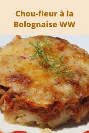 Il vous faudra choisir une variété à chair ferme, la charlotte , la belle. Chou Fleur A La Bolognaise Ww Recette Cuisine Minceur Recette De Plat Recette