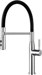 Comparison chart for black stainless steel kitchen faucet. Yohom Pull Out Kitchen Taps Black Single Lever Mono Sink Mixer Tap Pull Down Dual Function Sprayer With Standard Uk Fittings No Splashing 304 Stainless Steel Brushed Finish Amazon De Baumarkt
