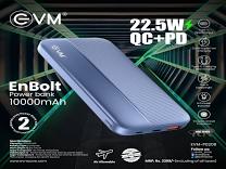 EVM Power bank 10000Mah 22.5 wats fast charging EVM P0208
