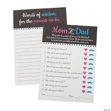 Every baby shower needs a few games but finding ones your guests want to play is hard. Advice For Parents Baby Shower Game Oriental Trading