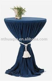 Cocktail Tables Decor Will Include White Table Cloth With Fancy Silver Tie Back Description From Pinterest Com Table Cloth White Table Cloth Cocktail Tables