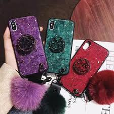 Want to protect your iphone from damages but fear the phone case would ruin its look? Hair Ball Airbag Bracket Diamond Iphone Samsung Huawei Case Hotbuyy