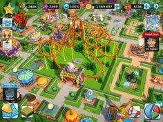 Rollercoaster Tycoon Touch V2 9 0 Mod Apk Obb Data Unlimited Money Android Roller Coaster Tycoon Roller Coaster Best Roller Coasters
