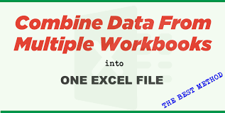 This action combines one or more excel lists or sets of data from different worksheets within the same workbook, or from many workbooks into a primary worksheet. How To Merge Combine Multiple Excel Files Into One Workbook