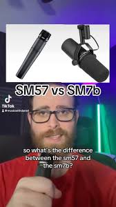 Let’s talk mics! 🎤 Breaking down the key differences between the Shure  SM57 and SM7B