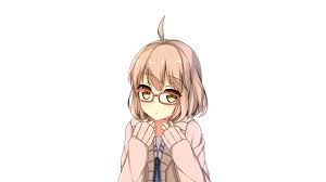 Ichigo amano from yumeiro patissiere has sort of short hair. 5076583 1920x1080 Glasses Brown Hair Yellow Eyes Anime Girl Beyond The Boundary Short Hair Mirai Kuriyama Wallpaper Png Cool Wallpapers For Me