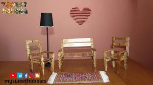 Mandaldan Minyatur Sallanan Sandalye Yapimi How To Make Miniature Rocking Chair From Pins Youtube