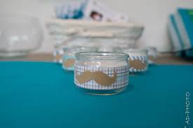 Deco Bapteme Photophores Moustache Ad Deco Petit Pot En Verre Photophore Fait Maison