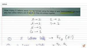 With word tips, there's no excuse in having leftover tiles distracting you from reaching your full potential. How Many 5 Letters Word Can Be Formed Using The Letters Of Word Management Such That Itany T Youtube
