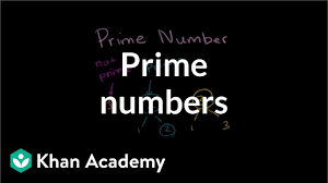 Prime Numbers Video Khan Academy