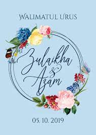 Classic dokoh (cover) walimatul urus design. Walimatul Urus Zulaikha Azam By Muhammad Flipsnack