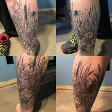 Nora Peterson On Instagram Poor Pics Of A Healed Mn Wildflower Leg Wrapper Wildflower Tattoo Leg Tattoos Tattoos