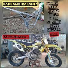 Harga piston rx king mulai dari idr 130.000/pcs. Jual Rangka Trail Cros Model Klx150 Pnp Mesin Tiger Glpro Megapro Di Lapak Kabisamx Trailshop Bukalapak