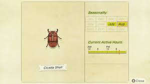 Aliens made from cicadas' shells Animal Crossing New Horizons How To Catch A Cicada Shell Superparent