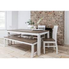 Often used in dining areas to anchor heavy tables, or create a lower focal point, these chair alternatives efficiently add space for more guests without taking away from a sophisticated design. Hever Dining Table With 5 Chairs And Bench Noa Nani