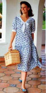 Laura Ashley Summer 1990 Slip On Floral Day Dress With Nautical Collar The Quintessential La Look In Ashley Clothes Laura Ashley Fashion Laura Ashley Dress