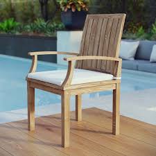 Shop for teak outdoor dining chairs online at target. Marina Outdoor Patio Teak Dining Chair Contemporary Modern Furniture Lexmod