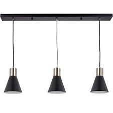 Same day delivery 7 days a week £3.95, or fast store collection. Komo Black Br Chrome 3 Bar Pendant Lightingplus