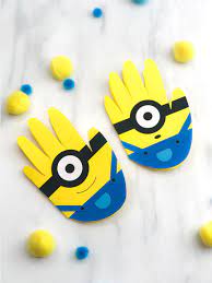 Minion card/minion birthday card ideas/how to make minion card for kids/minion card makingit is a handmade minion card for birthday.in this video we will sho. Simple Handprint Minion Card Craft For Kids