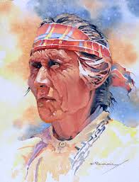 Native Americans in Watercolor