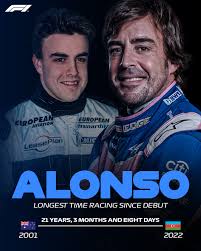 NEW RECORD! 🏆 Fernando Alonso surpasses Michael Schumacher for having  raced for the longest time since his F1 debut 👏