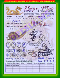 1 New Message Kode Syair Sydney 4 Maret 2020 Forum Syair Togel Hongkong Singapura Sydney