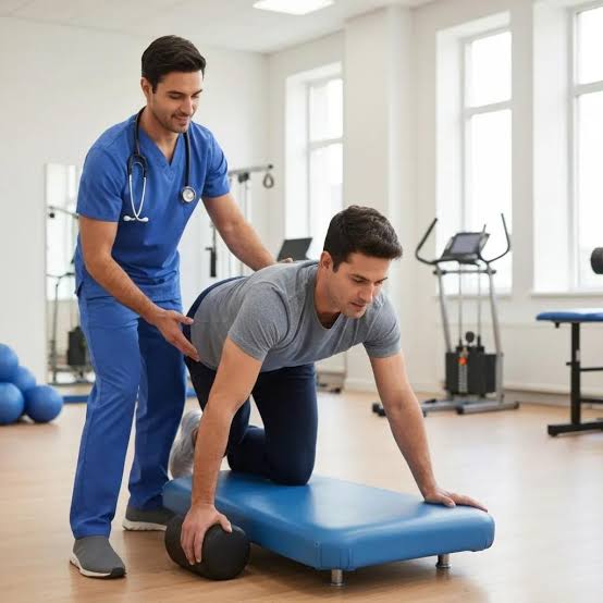 Guided physical therapy accelerates safe recovery, AI generated