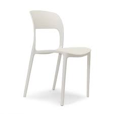Aeon Furniture Ronnie White Stackable Chairs Set Of 4 In 2020 Stackable Chairs Solid Wood Dining Chairs Dining Chairs