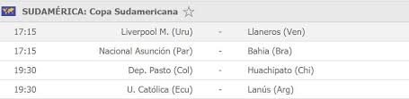 La #sudamericana es el segundo torneo a nivel clubes organizado por conmebol. Espn En Vivo Partidos De Hoy Miercoles 27 Champions League Real Madrid Vs City Copa Libertadores Copa Sudamericana Recopa Sudamericana Flamengo Vs Independiente Del Valle Fox Sports Directv Libero Pe