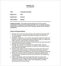 A vehicle sales manager or director takes overall responsibility for recruiting and managing a sales team and meeting revenue targets. Controller Job Description Template 10 Free Word Pdf Format Download Free Premium Templates
