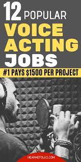 20 Popular Voice Over Jobs Online Up To 3000 Per Project Jobs For Freshers Voice Acting The Voice