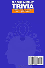 You can use this swimming information to make your own swimming trivia questions. Amazon Com Game Night Trivia 2 000 Trivia Questions To Stump Your Friends 9781492758433 Salveson Evan Libros