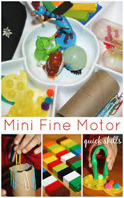 Activities to boost large motor skills. Mini Fine Motor Skills Activity Tray Fine Motor Fridays Motor Skills Activities Fine Motor Skills Activities Fine Motor Skills