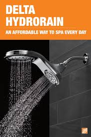 The Delta Hydrorain Two In One Showerhead Offers A Spa Like Showering Experience At An Affordable Price Use The Drench Shower Heads Bathroom Bathroom Makeover