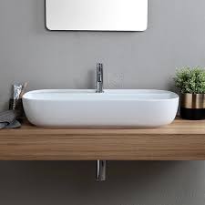 scarabeo 1801 one hole bathroom sink