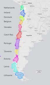 European Countries That Fit Into Chile South America Map Map Historical Maps