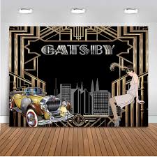 Great gatsby 1st birthday party Neoback Great Gatsby Backdrop For Photography Birthday Theme Party Decoration 80s 90s Parties Style Photo Background Banner 407 Background Aliexpress