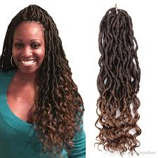 And not only is it significantly cheaper than braiding hair, but pierce says it's way lighter (think: Faux Locs Crochet Hair Ombre Crochet Braiding Hair With Curly Ends Black Mixed Light Brown Heat Resistant Synthetic Hair Extension 18 Inch Bulk Human Hair For Braiding Bulk Braid Hair From Cutevirginhair